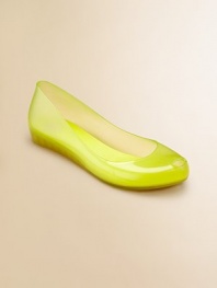 Slip her feet into these ballerina flats, a sweet and sophisticated update on a classic jelly shoe.Slip-onPVC upperPVC liningPVC solePadded insoleImported