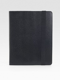A well-crafted, forever-durable way to safely stow your beloved iPad, designed in rigid, textured calfskin leather. Accommodates all standard iPads Zip closure Leather 8W X 10½H Imported 