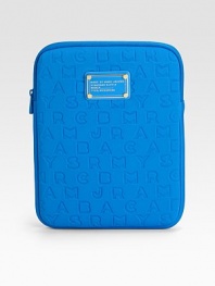 Signature lettering floats around this neoprene case to protect your tablet in style. Zip closureNeopreneFully lined8W X 10¼H X 1DImportedPlease note: Tablet not included.