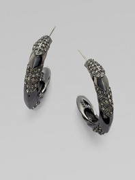 EXCLUSIVELY AT SAKS.COM A pretty piece with structure and shine, accented in black rhinestones.Hematite plated brassGlass stonesLength, about 1½Post backImported 