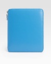 Sleek, brightly-hued leather zips around your iPad® or iPad2® for a stylish cover.Zip-around closureTwo inside open pocketsFive credit card slotsLeather lining9W X 11H X 1/2DImported