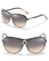 These Tom Ford aviator sunglasses are a sleek, criss-crossed update of a favorite classic style.