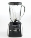 Ride the Wave all the way to beautifully blended drinks and more. This generously sized blender features a Wave-Action(tm) system that continuously pulls ingredients down into the blades for consistently smooth results. Three-year warranty. Model 50235.
