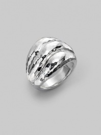 From the Glamazon Collection. Triple rows of undulating waves in hammered sterling silver.Sterling silver Width, about ¾ Imported Additional Information Women's Ring Size Guide 