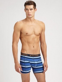 Sleek and form-fitting in a seriously stretchy cotton knit. Logo waistband95% cotton/5% elastaneMachine washImported