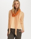 Chic ombre lends irresistible style to this design.75% viscose/25% cashmere38 X 53Dry cleanMade in Italy