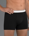 Support you'll hardly know is there. With a two-layered, contoured design and a stay-put seamless waistband, this two pack of Jockey boxer briefs gives you all the coverage you need.