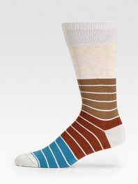 Super soft, with a hint of stretch in superior cotton knit with signature stripe detail.Mid-calf height80% cotton/20%nylonMachine washImported