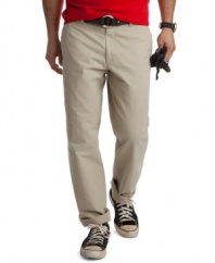 Your all-week all-star. With a straight leg and classic cut, these Izod pants will be your new favorite pair.