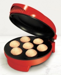 Delicious homemade cupcakes -- baked to perfection without an oven or tin. The Bella Cucina cupcake maker cooks up 7 perfectly shaped mini-cupcakes quickly and easily with a built-in nonstick baking tray. Just frost and enjoy! One-year limited warranty. Model 13465.