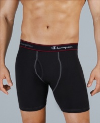 Get more leg room. These 3-pack Champion boxer briefs have the coverage you want.