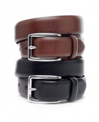 Timeless style and flawless attention to detail make this Ralph Lauren leather belt a great choice for the office.