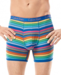 Add some color to your style south-of-the-border with these colorful boxer briefs from Calvin Klein.