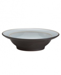 Handsome and understated, this Sienna soup/cereal bowl features a matte mocha surface, wide rim and glazed interior for smart-casual style at breakfast, lunch and dinner.
