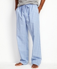 Showcase your relaxed nautical style with these pajama pants from Nautica.