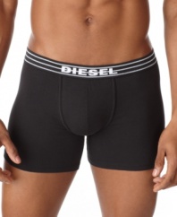 Great comfort and a snug fit aren't a stretch with these boxer briefs from Diesel.