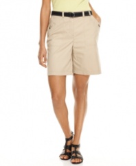 These breezy Bermuda shorts are summertime essentials, from Karen Scott. The included belt gives them a tailored touch, too!