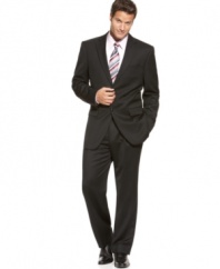A sleek, dark suit is the one staple of a man's wardrobe that will always be in style.