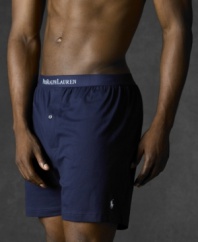Boxer short with minimal detailing and a loose fit for ultimate comfort. 