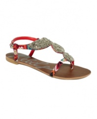 Bring the heat with the hottest summer shoes. The Genisis flats by Rebels, with their funky print and sexy beading, are perfect for warm temperatures and super cool looks.