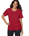 Snag Karen Scott's plus size tee for your casual ensembles-- it's an Everyday Value!