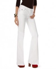 White flares from INC look just right for your getaway! Wear this petite pair with a brightly-colored top for extra pop.
