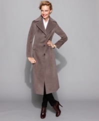 A chic and streamlined look in a cozy angora-blend will get you through the season in style, from Calvin Klein. (Clearance)