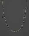 Faceted diamond stations on a sterling silver chain. By Ippolita.