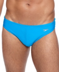 Stay fit. These briefs from Speedo are made to resist bagging for long-lasting comfort.