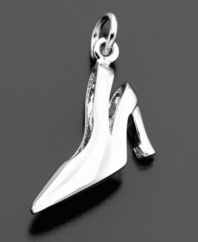 Always a fashionista: the perfect charm for the girl who loves to shop! This cute shoe by Rembrandt Charms is crafted in sterling silver. Approximate drop: 1/2 inches.