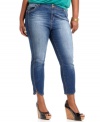 Spring into Baby Phat's plus size cropped jeans-- they're must-haves for the season!