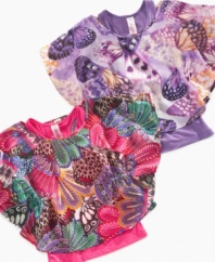 Color her world happy with one of these bright print shirts with matching tank from Fresh Brewed.