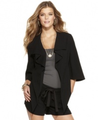 Draped to perfection and fit to a tee, this blazer from Jessica Simpson gives your outfit a totally refined look!