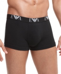 With comfort and support, you won't find a better trunk than this stretch style from Emporio Armani.