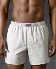 Classically styled, this boxer offers everyday comfort, made of the finest 100% ringspun cotton.