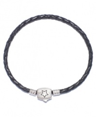 Choose this stylish leather cord bracelet for a natural start to your personal Donatella charm collection. Donatella is a playful collection of charm bracelets and necklaces that can be personalized to suit your style! Available exclusively at Macy's. Available in aproximate lengths 7, 7-1/2, 8, or 8-1/2 inches.