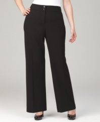 Style&co.'s plus size wide-leg pants are a true basic that showcase all your favorite tops.