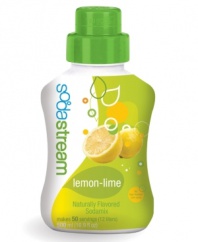 Stop spending your hard earned cash on expensive, sugar-loaded soda. Make your own at home with your SodaStream soda maker and this lemon-lime soda flavoring -- a perfectly tart and tasty alternative with two-thirds less sugar, calories and carbs than the store-bought stuff.