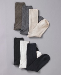 Perfect for under jeans or khakis, this six pack of socks from Club Room is just what you need every day of the week.