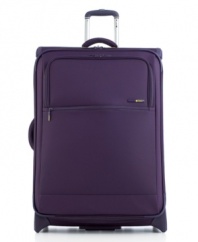 Make light of any travel situation with this lighter-than-ever carry-on suitcase from Delsey. Featuring a fully integrated frame made from lightweight memory graphite -- the same material used in golf clubs and tennis rackets -- this expandable bag makes it easy to bring your belongings anywhere. Limited lifetime warranty. Qualifies for Rebate