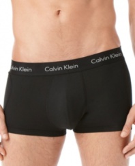 Double up on comfort and style with this two-pack of boxer briefs from Calvin Klein.