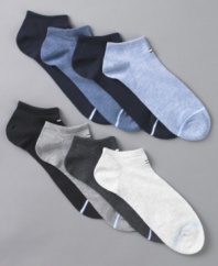 With comfort styling, these casual socks from Tommy Hilfiger will keep you feeling great all day.