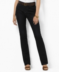 Only the best jeans for petites will hug your curves in all the right places. A sleek petite bootcut silhouette is designed with a hint of stretch for comfort and a flattering fit.