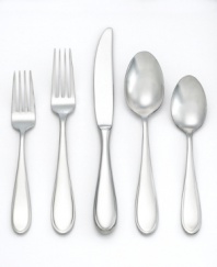 A defined teardrop shape and polished finish give the Austen flatware set from Yamazaki a sense of easy elegance that's ideal for every day. Service for eight and coordinating serveware help you set casual tables in a snap.