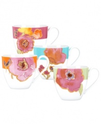 Mixing Impressionistic blooms and exciting colors, Lenox Floral Fusion teacups offer a modern look for the classic at heart. Gold tones highlight a variety of blossoms, contrasting bold bands on everyday porcelain. Qualifies for Rebate