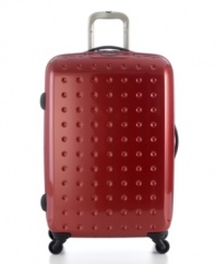 Put a modern spin on your travel plans with a strikingly designed upright that faces the stress of life on the go with a polycarbonate shell and multi-directional spinners that provide you with maximum mobility to get around the bustling crowds at your latest locale. 10-year warranty. Qualifies for Rebate