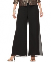Simple sophistication takes shape in elegant and versatile petite dress pants from R&M Richards.