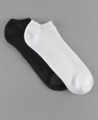 Stock up on your workout essentials with this 6 pack of no-show athletic socks from Club Room.