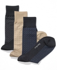 Your best business accessory will be on your feet with these socks from Perry Ellis.