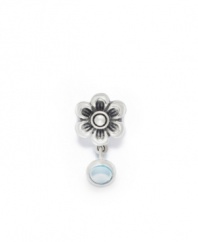 A pale blue aquamarine dangles from the sterling silver flower in this pretty March birthstone charm. Donatella is a playful collection of charm bracelets and necklaces that can be personalized to suit your style! Available exclusively at Macy's.